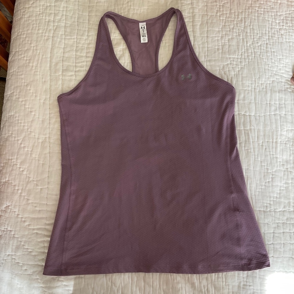 Under Armor Heat Gear racer back workout tank size Medium